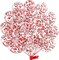 Red Confetti Balloons - 12inch, 50 Pcs Latex Balloons for Birthday